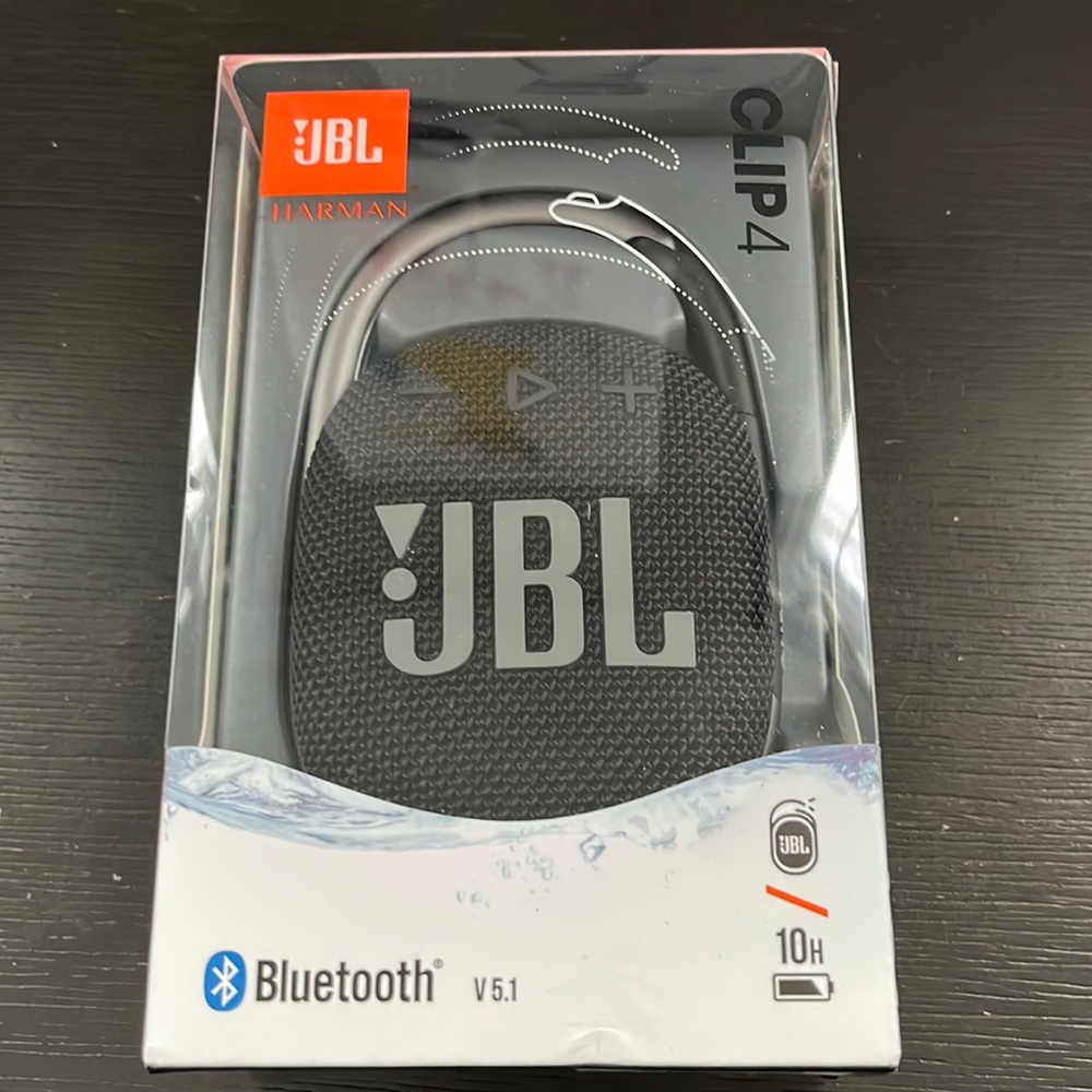 JBL - CLIP4 Portable Bluetooth Speaker - Black
